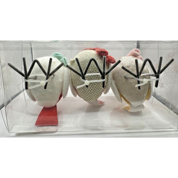 Wondershop Winter Birds Christmas Decorative Figurine Set Red/Pink, NEW - Picture 5 of 7